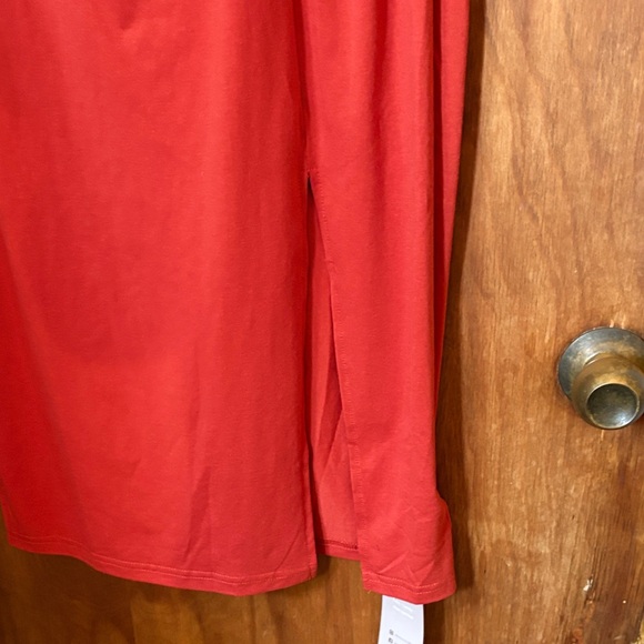 NWT Emery Rose Women’s Burnt Orange Midi Knot Dress - Picture 4 of 6